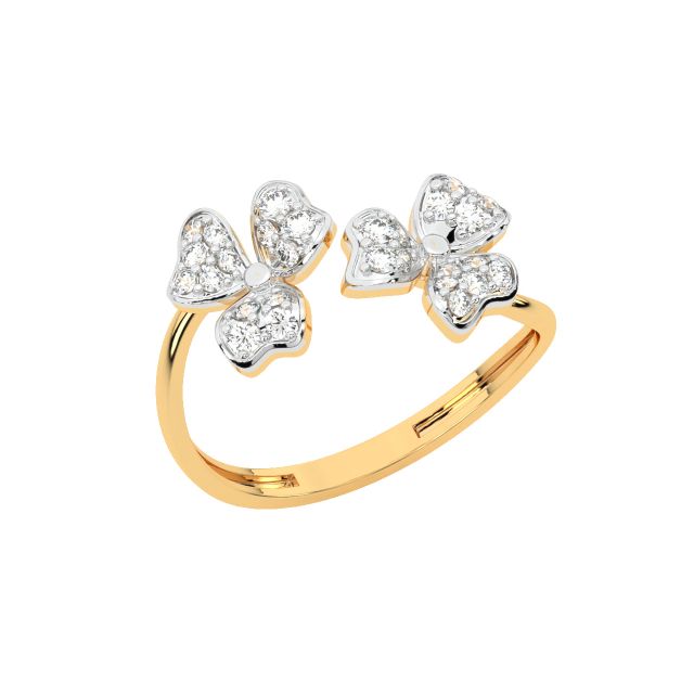 Floret Diamond Engagement Ring